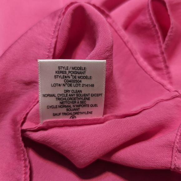 Theory Barbie Pink Silk Halter Top - Picture 7 of 8